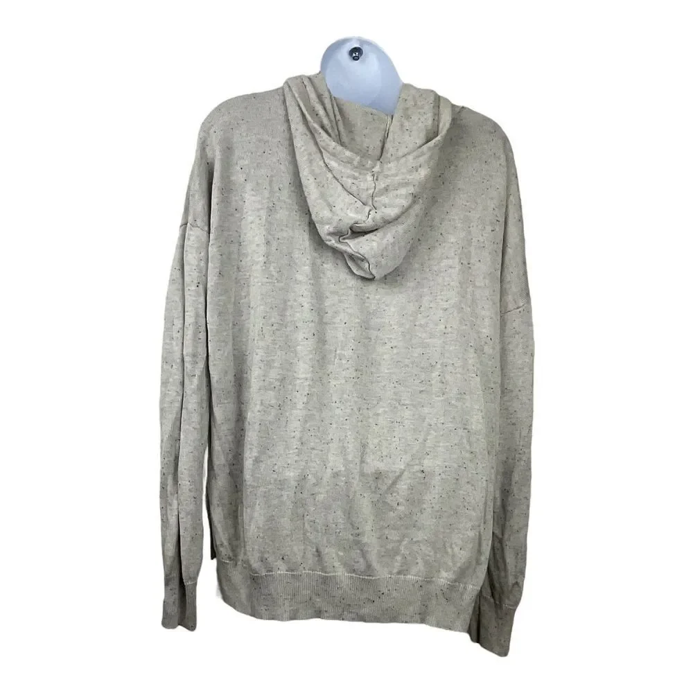 Stitches and Stripes Long Sleeve Gray & Black Hoodie Sz L - Picture 4 of 6
